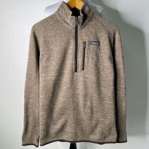 Patagonia #STY25522FA17 Men's Brown Better Sweater Quarter Zip Fleece Size Large